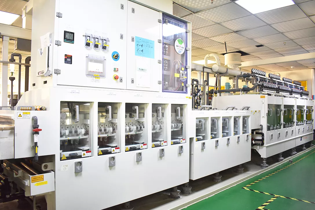 Outer line: cosmic dry film development line